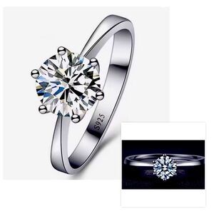 925 STERLING SILVER AUSTRIAN CRYSTAL RING